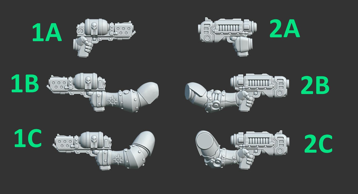 Eternal Pilgrims Guns – Dark Angels Compatible Bits, GreyTide Studio – 3D printed 16K resin bits – photo 2 of 2