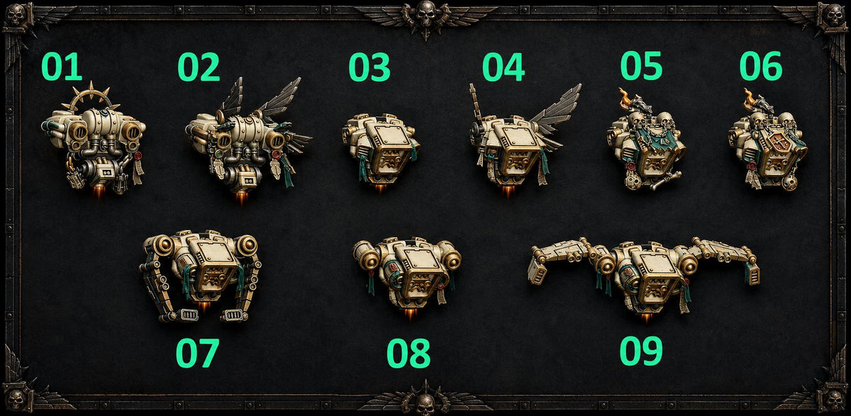Eternal Pilgrims Jetpacks – Dark Angels Compatible Bits, GreyTide Studio – 3D printed 16K resin bits – main photo