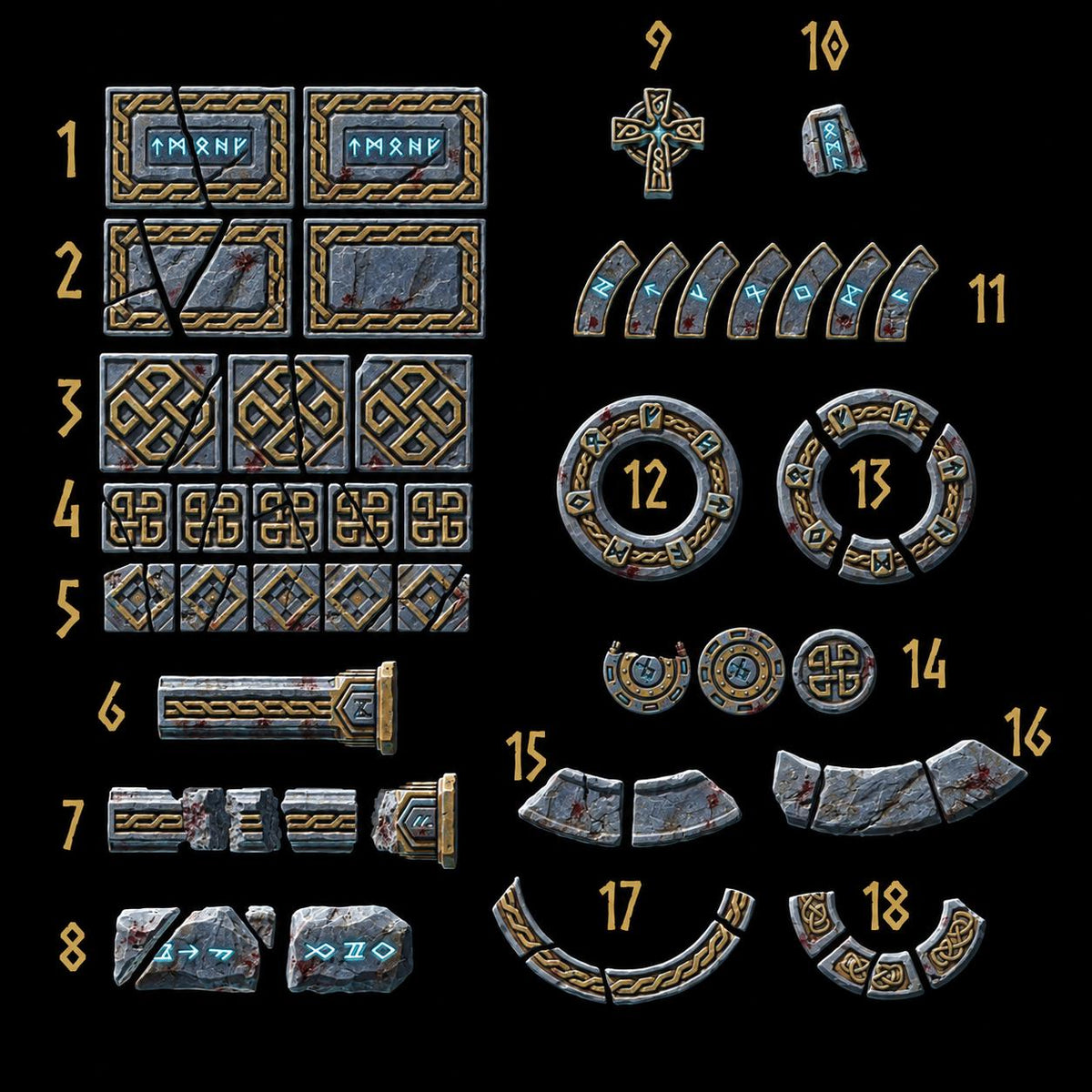 Primal Hounds Basing – Space Wolves Compatible Bits, GreyTide Studio – 3D printed 16K resin bits – main photo