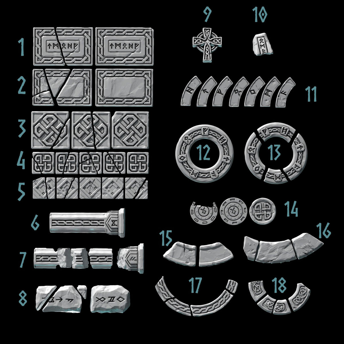 Primal Hounds Basing – Space Wolves Compatible Bits, GreyTide Studio – 3D printed 16K resin bits – photo 3 of 4