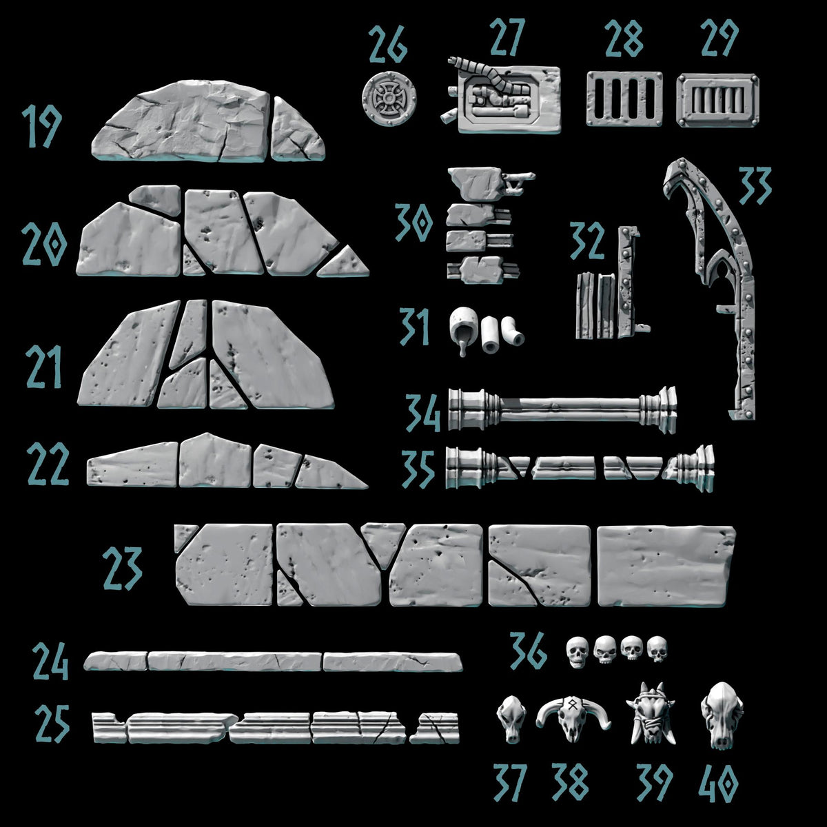 Primal Hounds Basing – Space Wolves Compatible Bits, GreyTide Studio – 3D printed 16K resin bits – photo 4 of 4