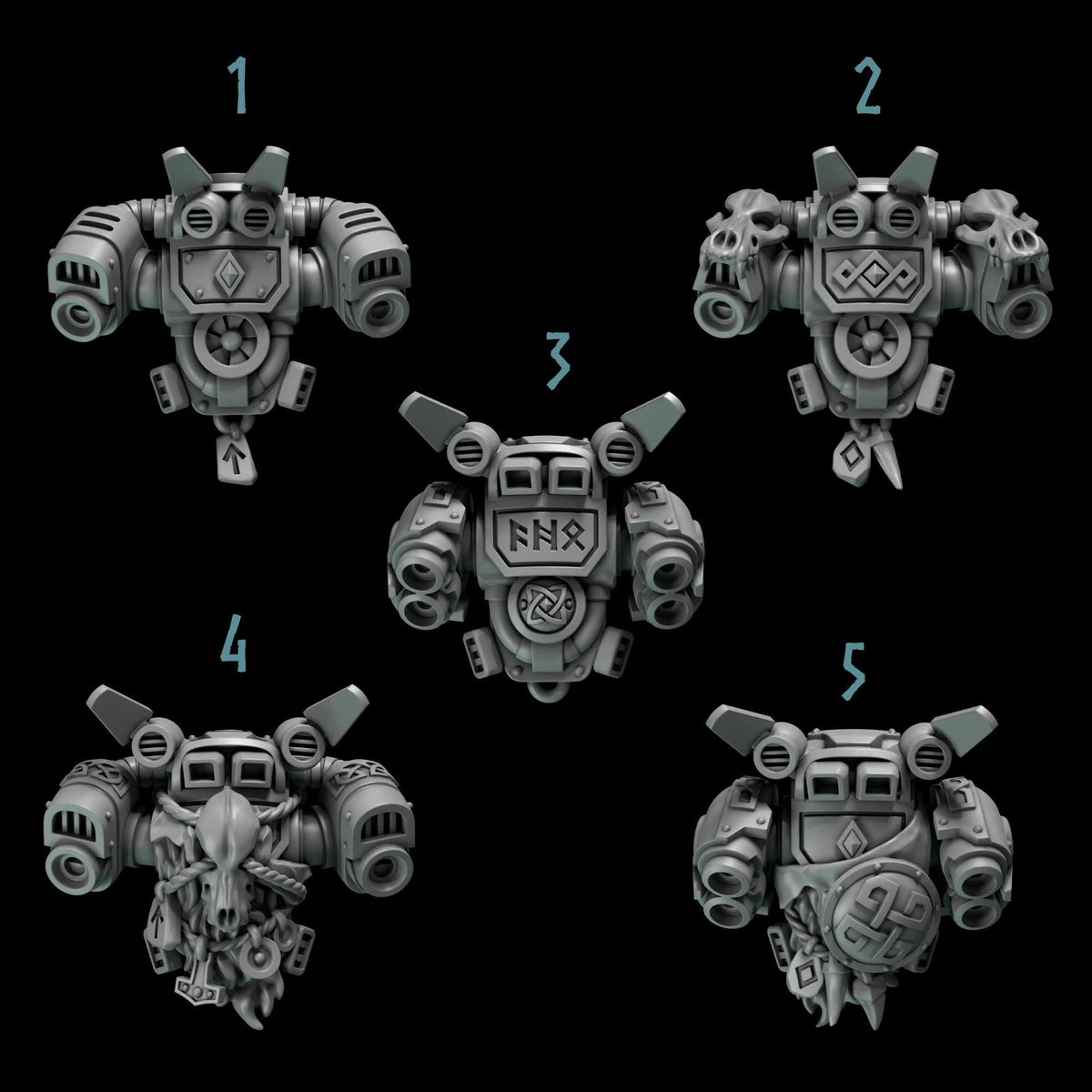 Primal Hounds Jetpacks – Space Wolves Compatible Bits, GreyTide Studio – 3D printed 16K resin bits – photo 2 of 2