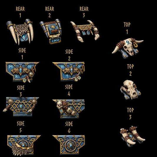 Primal Hounds Motorbikes – Space Wolves Compatible Bits, GreyTide Studio – 3D printed 16K resin bits – main photo