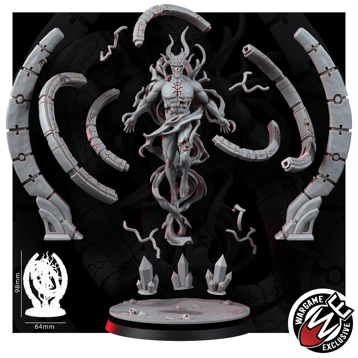 Necrocyborg Void Ascendant – Necrons Proxy, Wargame Exclusive – 3D printed 16K resin miniature – photo 6 of 6