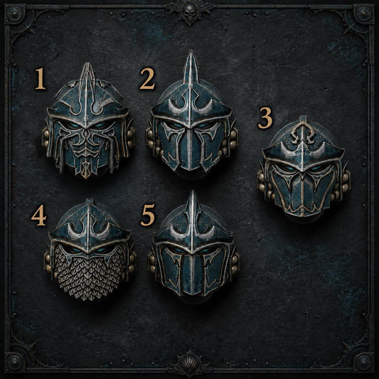 Scylla Legion Heads – Alpha Legion Compatible Bits, DakkaDakka – 3D printed 16K resin bits – main photo