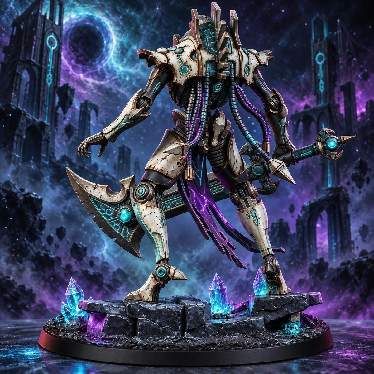 Necrocyborg Void Colossus – Necrons Proxy, Wargame Exclusive – 3D printed 16K resin miniature – photo 3 of 10