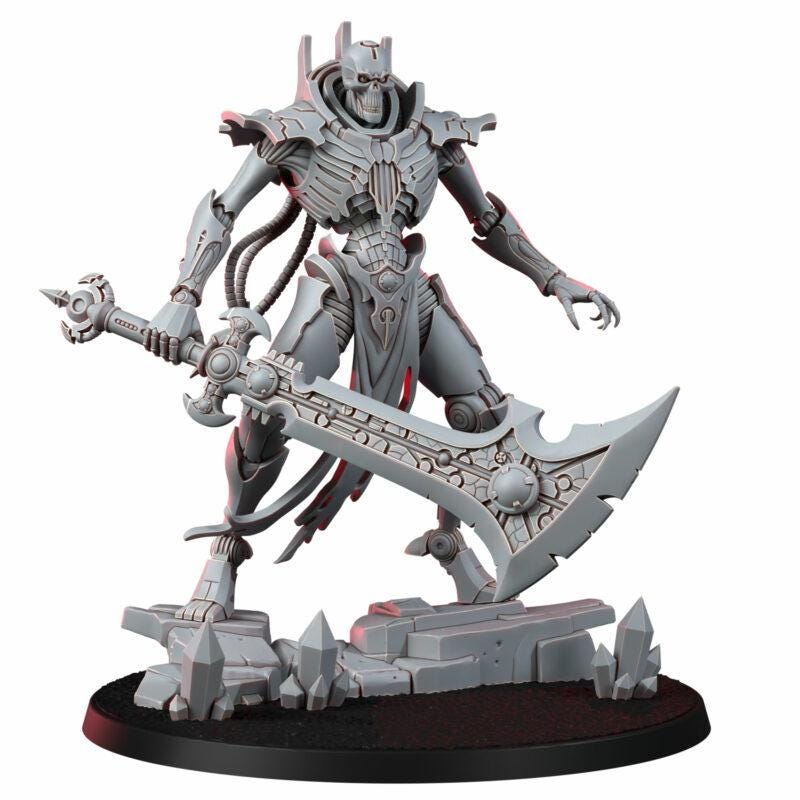 Necrocyborg Void Colossus – Necrons Proxy, Wargame Exclusive – 3D printed 16K resin miniature – photo 4 of 10