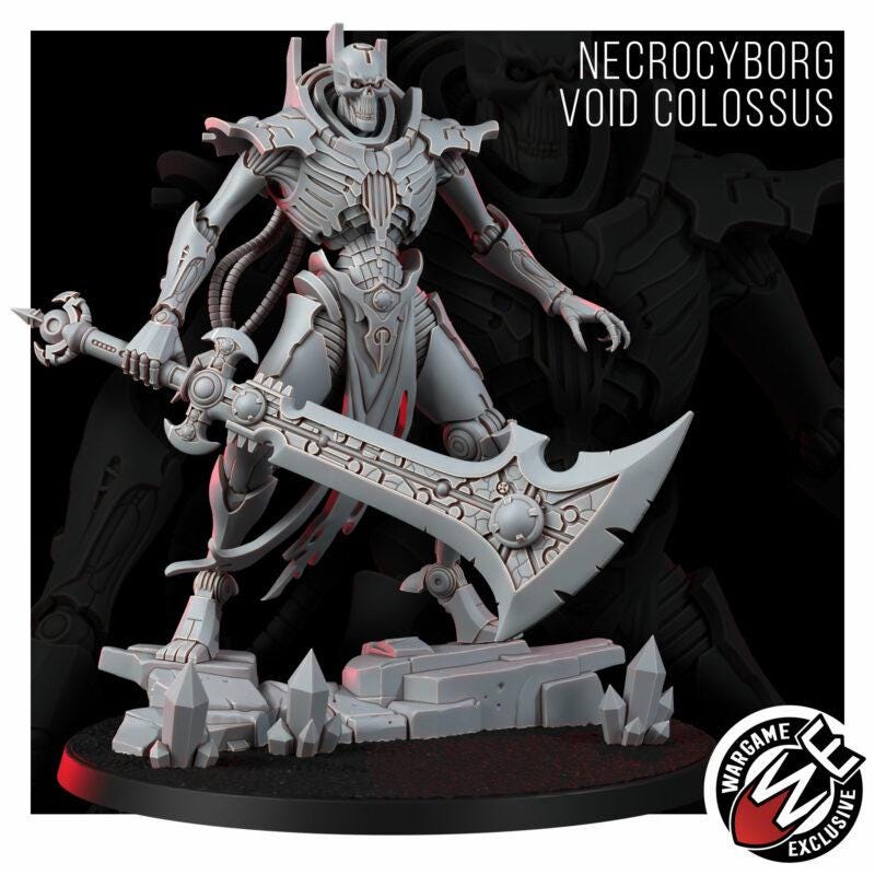 Necrocyborg Void Colossus – Necrons Proxy, Wargame Exclusive – 3D printed 16K resin miniature – photo 7 of 10