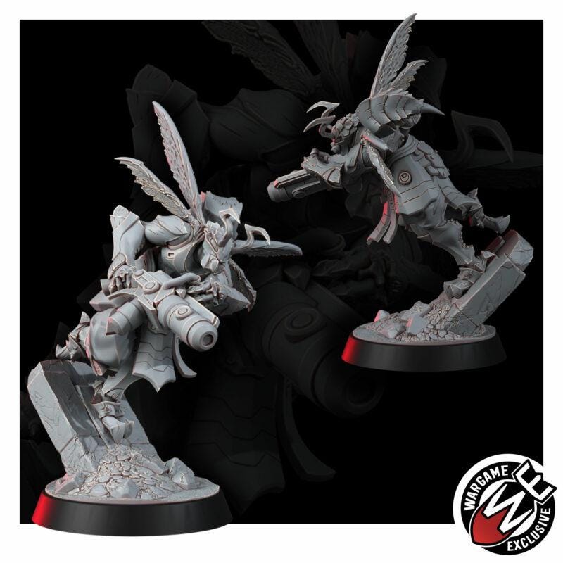 Greater Good Hornets Striketeam Specialists – T'au Empire Proxy, Wargame Exclusive – 16K resin miniature – photo 6 of 13