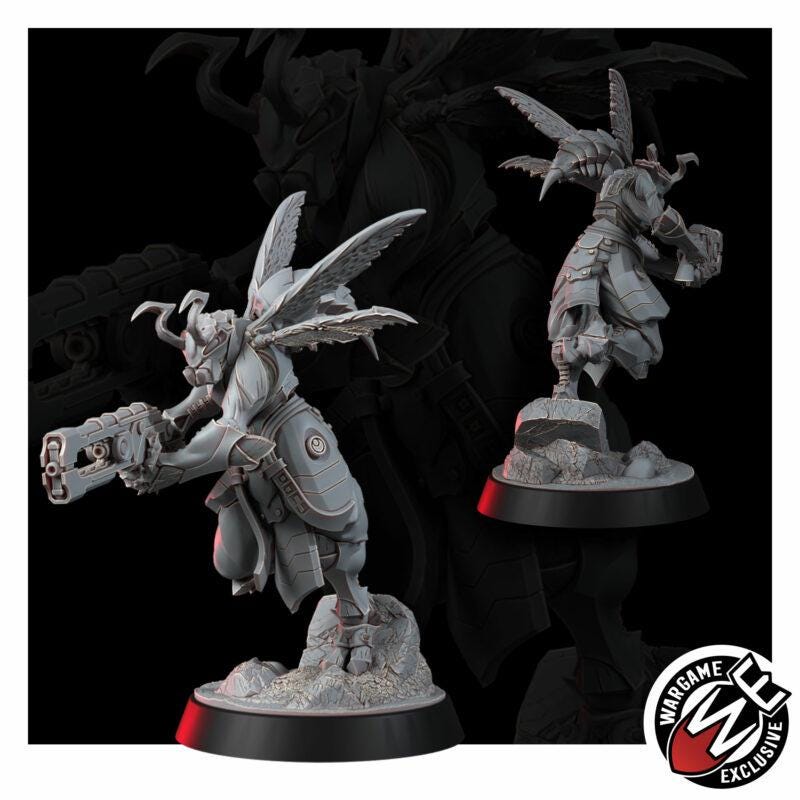 Greater Good Hornets Striketeam Specialists – T'au Empire Proxy, Wargame Exclusive – 16K resin miniature – photo 7 of 13