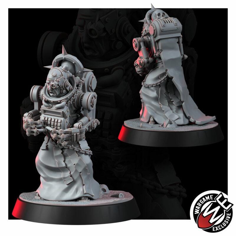 Imperial Bookkeeper with Servitor – Space Marines Proxy, Wargame Exclusive – 3D printed 16K resin miniature – photo 4 of 7