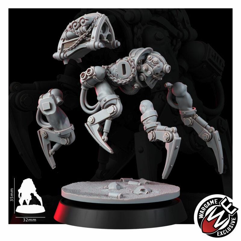 Imperial Bookkeeper with Servitor – Space Marines Proxy, Wargame Exclusive – 3D printed 16K resin miniature – photo 7 of 7