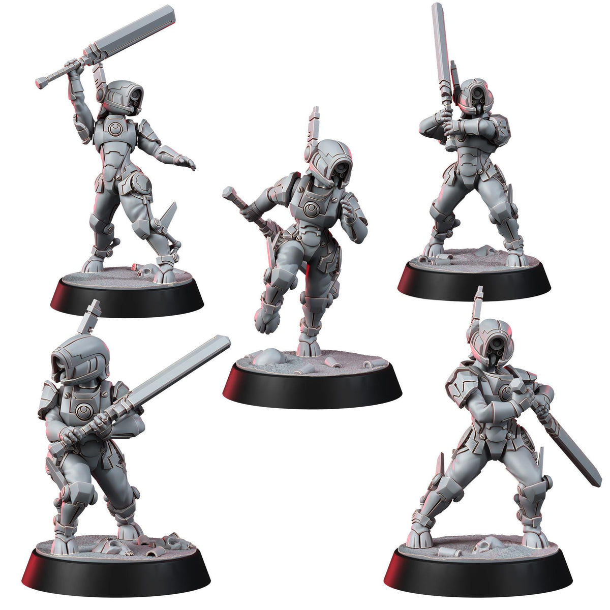 Greater Good Bladerunners – T'au Empire Proxy, Wargame Exclusive – 3D printed 16K resin miniature – photo 2 of 14