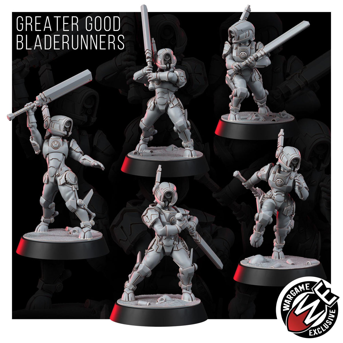 Greater Good Bladerunners – T'au Empire Proxy, Wargame Exclusive – 3D printed 16K resin miniature – photo 4 of 14
