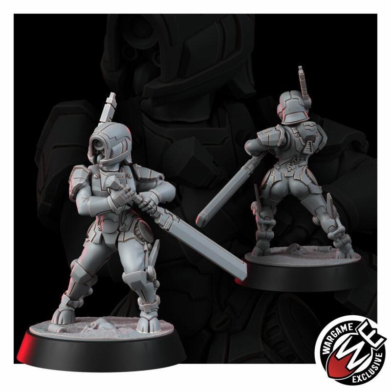 Greater Good Bladerunners – T'au Empire Proxy, Wargame Exclusive – 3D printed 16K resin miniature – photo 5 of 14