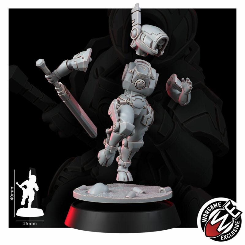 Greater Good Bladerunners – T'au Empire Proxy, Wargame Exclusive – 3D printed 16K resin miniature – photo 13 of 14