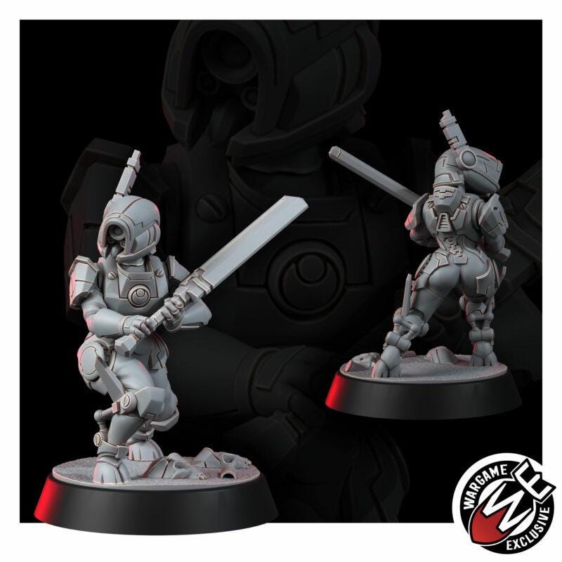 Greater Good Bladerunners – T'au Empire Proxy, Wargame Exclusive – 3D printed 16K resin miniature – photo 9 of 14