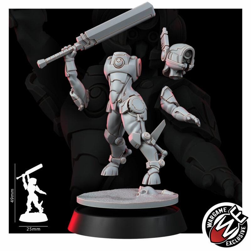 Greater Good Bladerunners – T'au Empire Proxy, Wargame Exclusive – 3D printed 16K resin miniature – photo 12 of 14