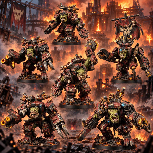 Ork Mega Armoured Bulorks – Ork Proxy, Wargame Exclusive – 3D printed 16K resin miniature – main photo
