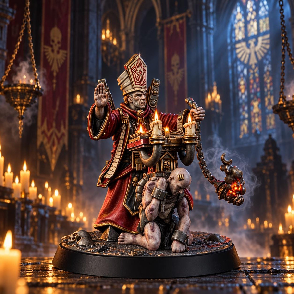 Imperial Inquisitor Redemptor – Space Marines Proxy, Wargame Exclusive – 3D printed 16K resin miniature – main photo