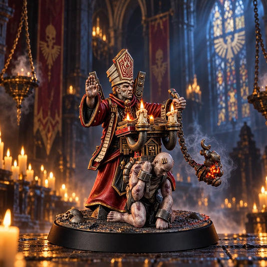 Imperial Inquisitor Redemptor – Space Marines Proxy, Wargame Exclusive – 3D printed 16K resin miniature – main photo