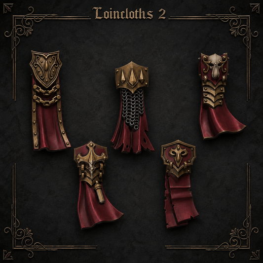 Crimson Lords Loincloths #2 – Blood Angels Compatible Bits