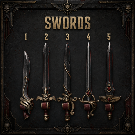 Crimson Lords Swords – Blood Angels Compatible Bits