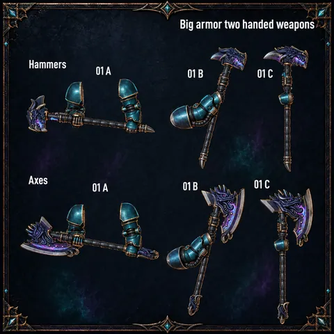 Big Armor Two Handed Weapons