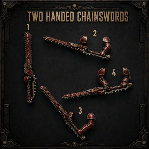 Two handed chainswords