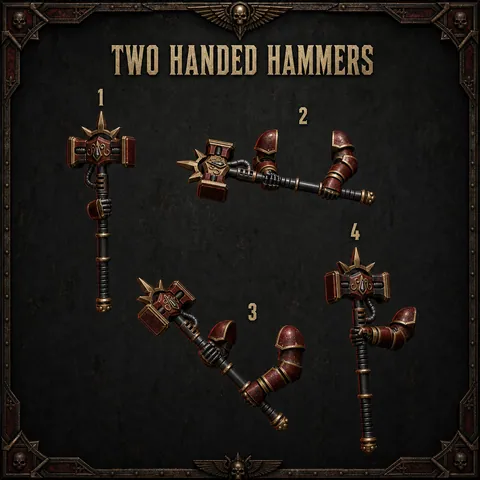 Two handed hammers