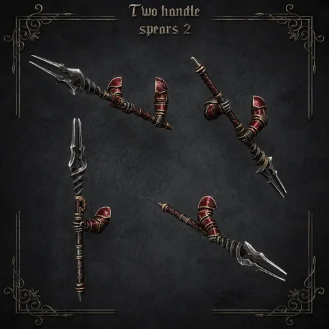 Two handed spears #2