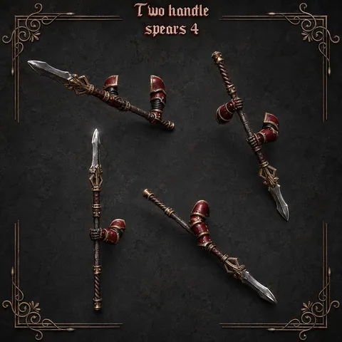 Two handed spears #4