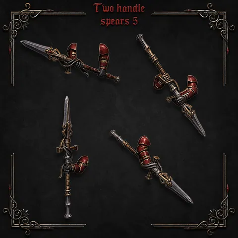 Two handed spears #5