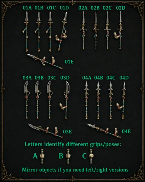 Spears and two handed spears