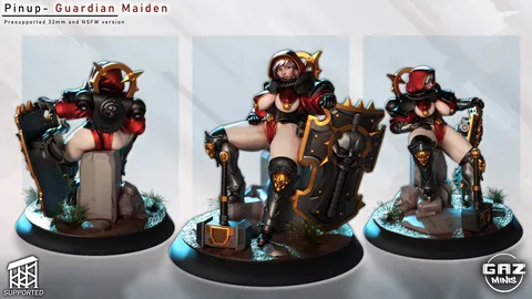 Gaz Minis Pinup Guardian Maiden