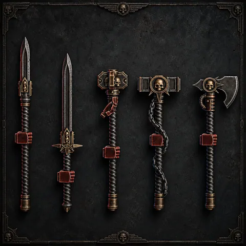 Warden Melee Weapons (set of 5)