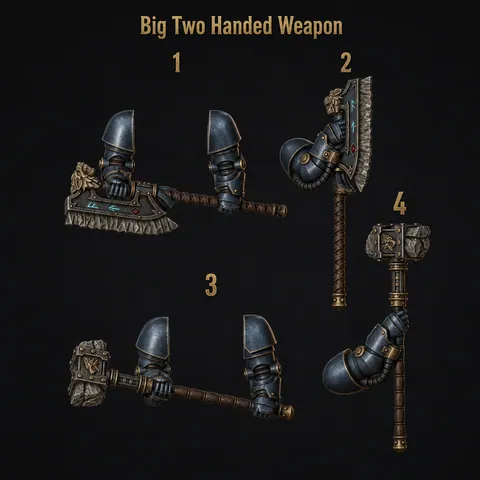 Big Armor Two Handed Weapons