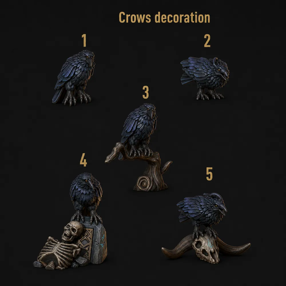 Crows Decoration